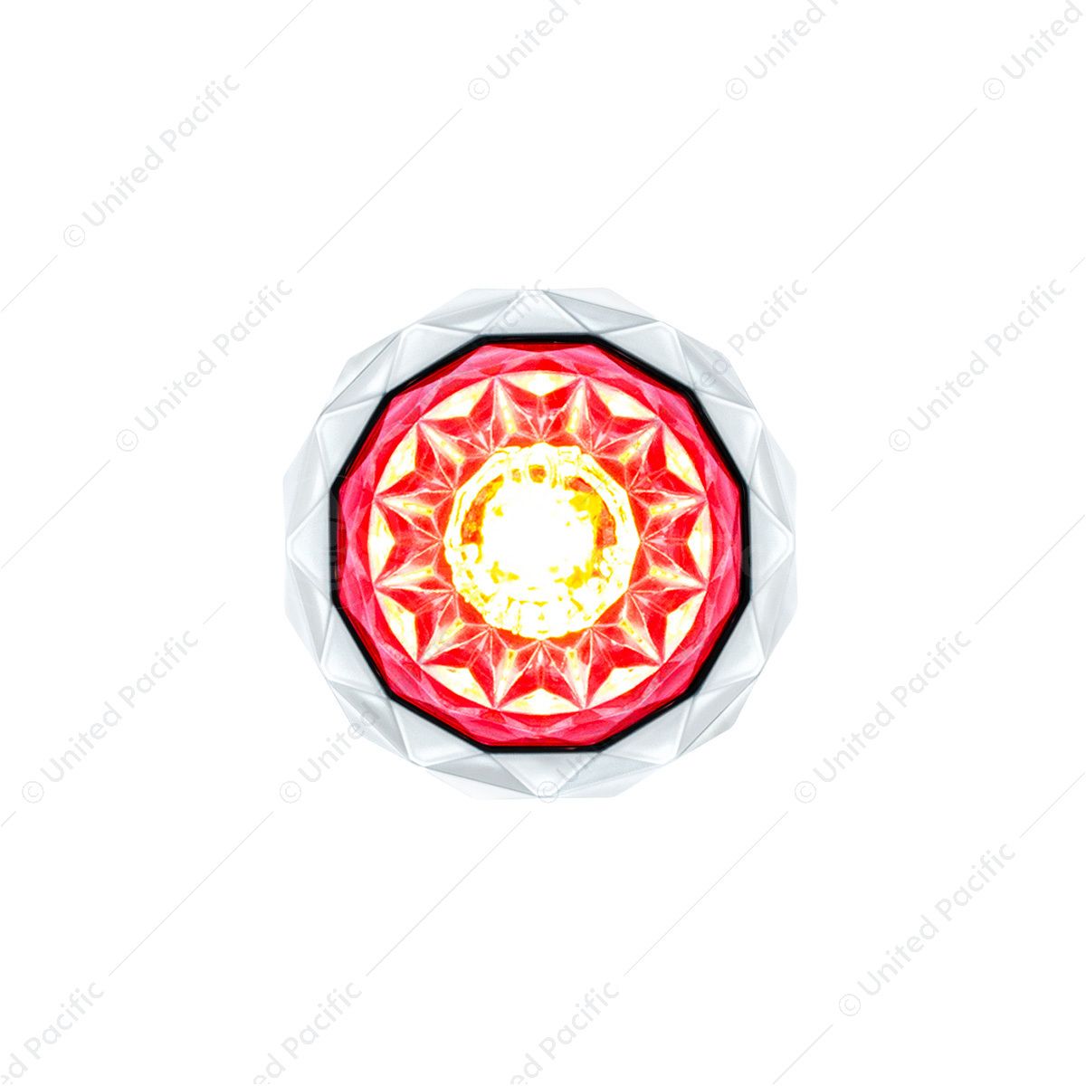 2 LED Dual Function Mini Crystal Watermelon Light (Clearance/Marker)-Red LED/Clear Lens