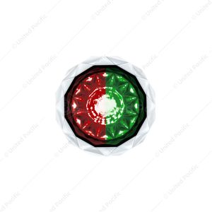 Double Fury 4 LED Dual Function 1-1/8" Crystal Watermelon Light-Red & Green LED