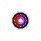 Double Fury 4 LED Dual Function 1-1/8" Crystal Watermelon Light-Red & Purple LED
