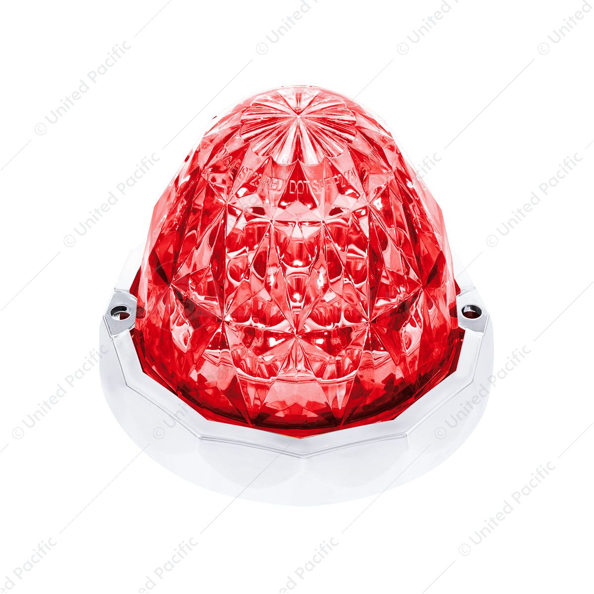 19 LED Dual Function Crystal Watermelon Light Kit With Bezel-Red LED/Clear Lens