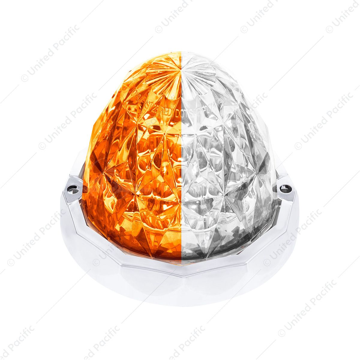 Double Fury 19 LED Dual Function Crystal Watermelon Light Kit With Bezel-Amber & White LED/Clear Len