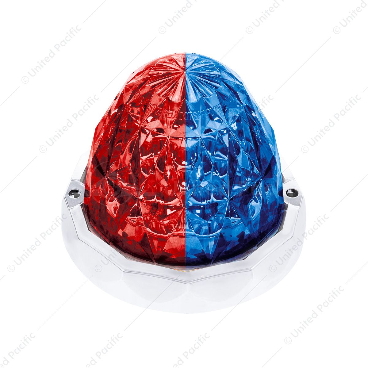 Double Fury 19 LED Dual Function Crystal Watermelon Light Kit With Bezel-Red & Blue LED/Clear Lens