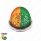 17 LED Watermelon Dual Function Double Fury Light Flush Mount Kit With Low Profile SS Bezel- Amber &