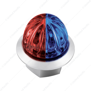Double Fury 4 LED Dual Function 1-1/8" Watermelon Light-Red & Blue LED