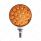 Double Fury 38 LED Reflector Double Face Turn Signal Light-Amber & Red LED