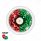 Double Fury UltraBurst 9 LED Dual Function 1-1/2" Watermelon Clearance/Marker Light-Red & Green LED