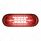 Saber 32 LED 6" Oval Stop Turn & Tail Light-Red LED/Red Lens