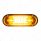 Saber 32 LED 6" Oval Turn Signal Light-Amber LED/Clear Lens