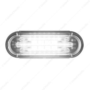 Saber 42 LED 6" Oval Light (Back-Up)-White LED/Clear Lens