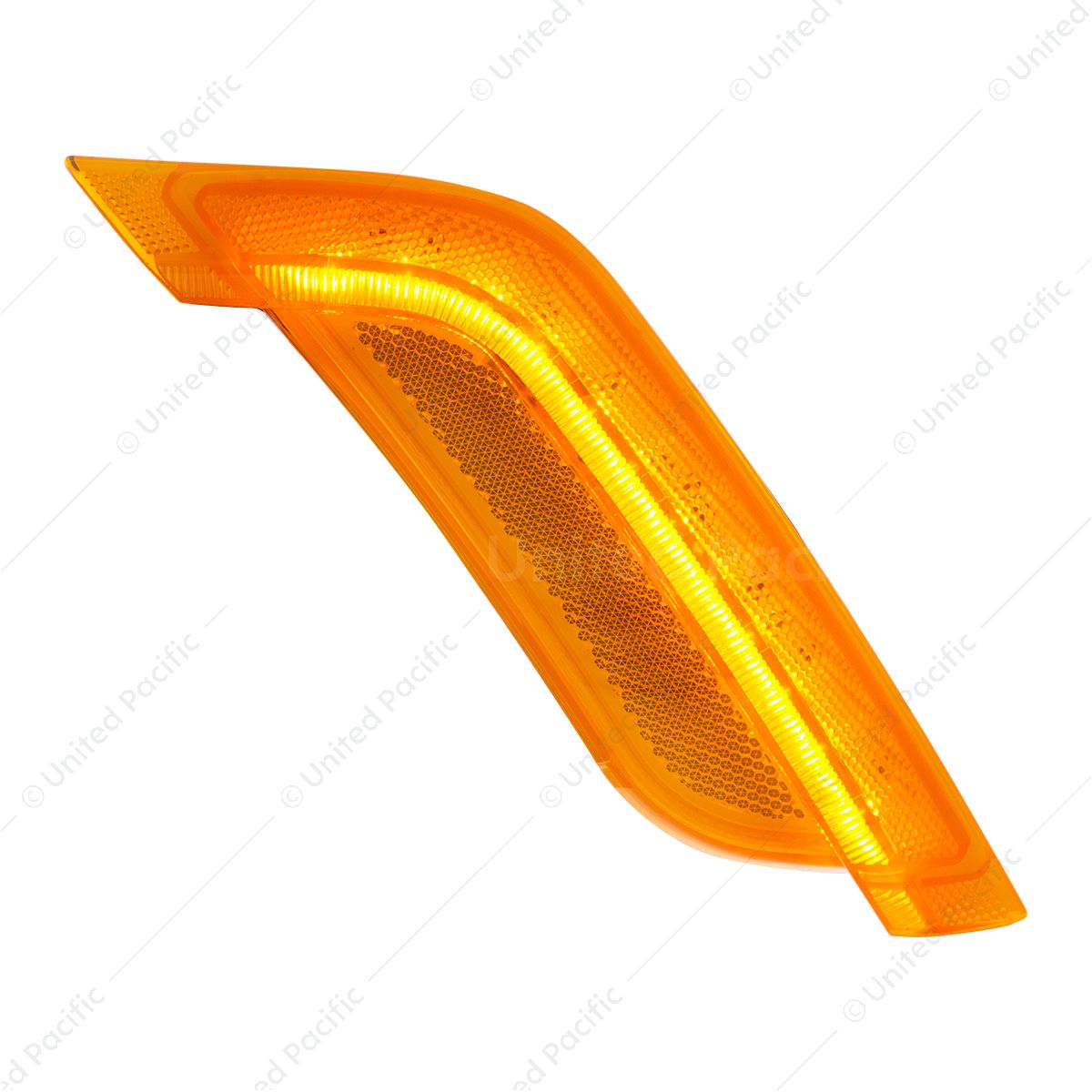 12 Amber LED Fender Turn Signal Light For Peterbilt 579 (2012-2021) & 587 (2012-2018)- Passenger, Am