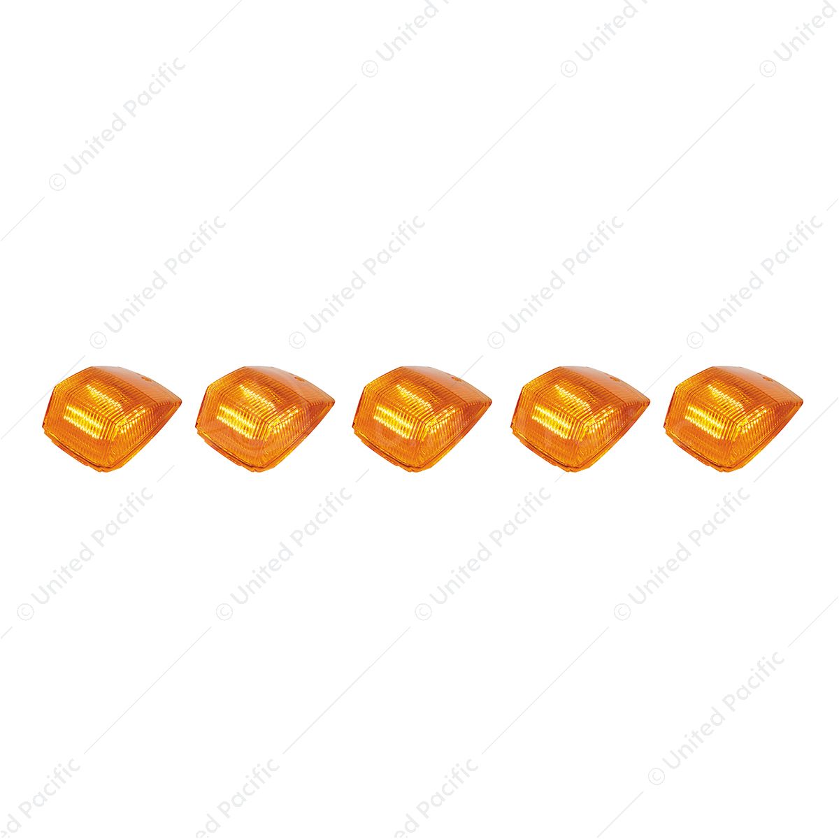 36 LED Square Cab Light - Amber LED/Amber Lens (5-Pack)
