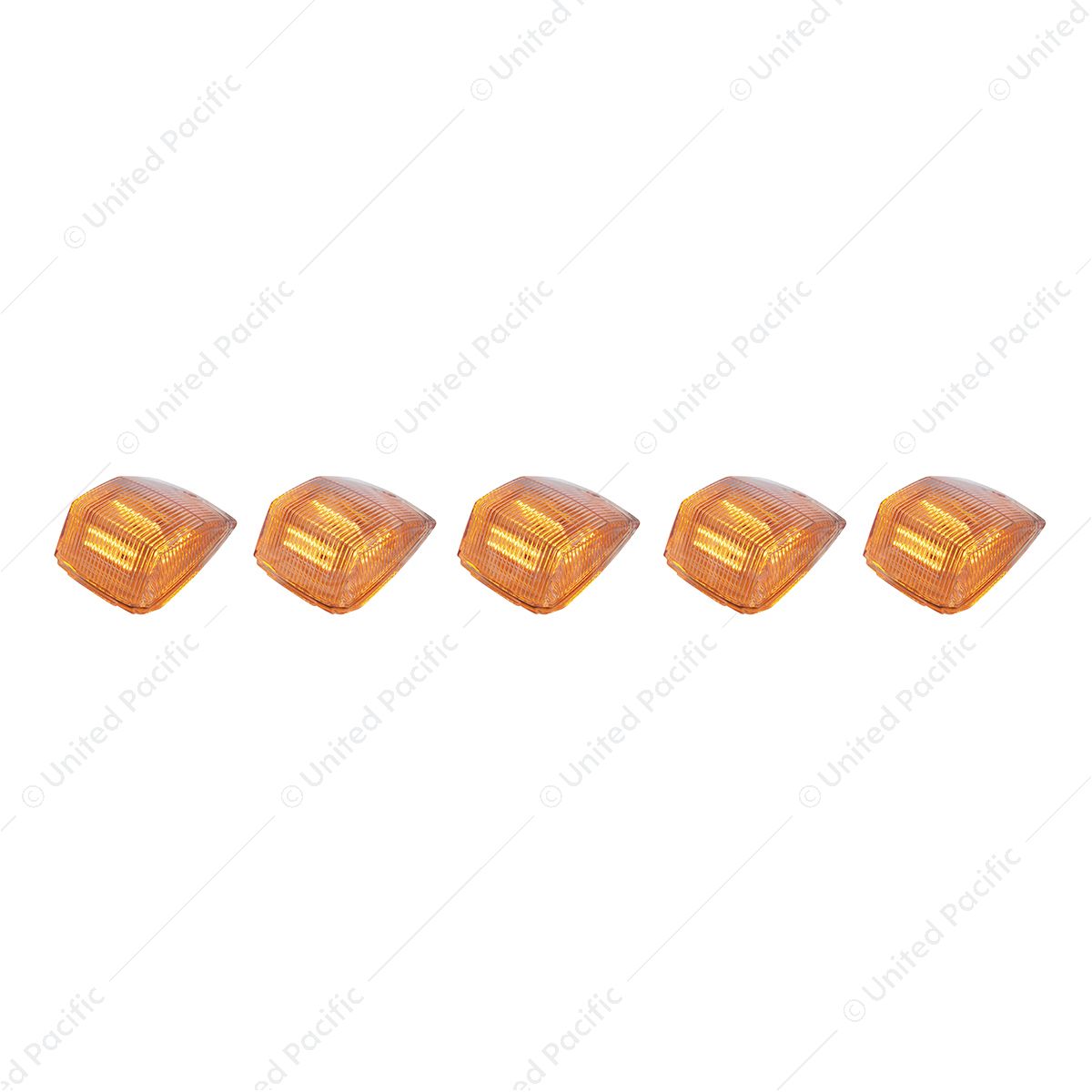 36 LED Square Cab Light - Amber LED/Clear Lens (5-Pack)