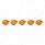 17 LED Reflector Square Cab Light - Amber LED/Amber Lens (5-Pack)