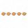 17 LED Reflector Square Cab Light - Amber LED/Clear Lens (5-Pack)