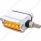 20 LED Dual Function Reflector Double Face Light W/Visor - Horizontal Mount -Amber & Red LED/Amber &