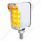 10 LED Dual Function Reflector Double Face Light W/Visor - Vertical Straight Mount -Amber & Red LED/
