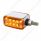 20 LED Dual Function Reflector Double Face Light - Horizontal Mount -Amber & Red LED/Amber & Red Len