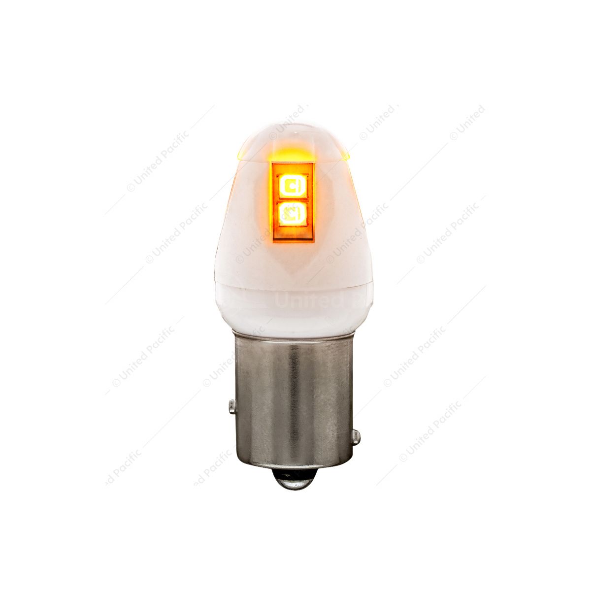 High Power 8 LED 1157 Type Bulb - Amber (Color Box of 2)
