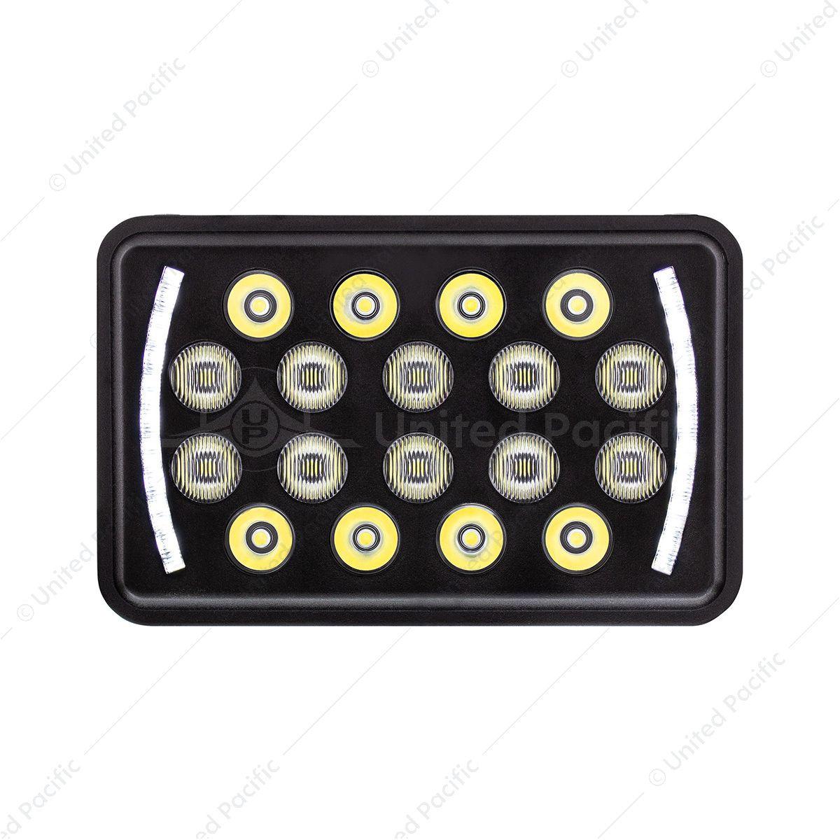 ULTRALIT - 18 High Power LED 4" X 6" Headlight With LED Position Light Bar