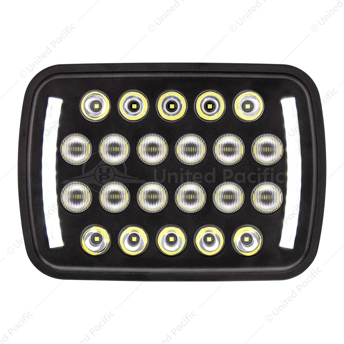 ULTRALIT - 22 High Power LED 5" X 7" Headlight With LED Position Light Bars