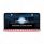 Black License Plate Frame With 14 LED 12" Light Bar - Red LED/Clear Lens