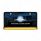 Black License Plate Frame With 24 LED 12" GloLight Bar - Amber LED/Amber Lens