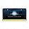 Black License Plate Frame With 24 LED 12" GloLight Bar - Amber LED/Clear Lens