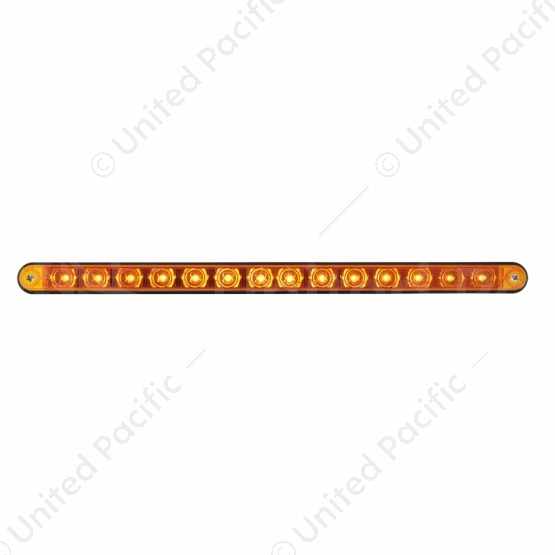 14 LED 12" Light Bar With Black Housing - Amber LED/Amber Lens