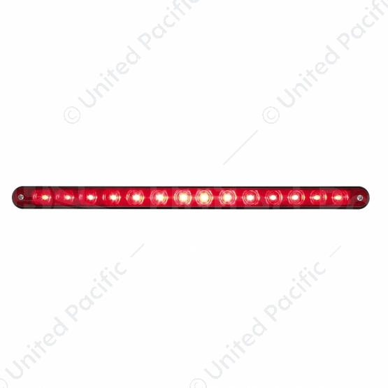 14 LED 12" Light Bar With Black Housing - Red LED/Red Lens