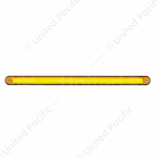 24 LED 12" GloLight Bar With Black Housing - Amber LED/Amber Lens