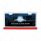 Chrome License Plate Frame With 24 LED 12" GloLight Bar - Red LED/Red Lens