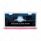 Chrome License Plate Frame With 24 LED 12" GloLight Bar - Red LED/Clear Lens