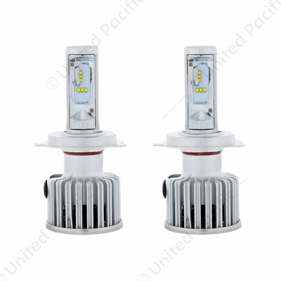 High Power H4 LED Bulb With Fan (Pair)