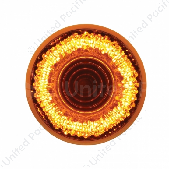 9 LED 2" Round Mirage Light (Clearance/Marker) - Amber LED/Amber Lens