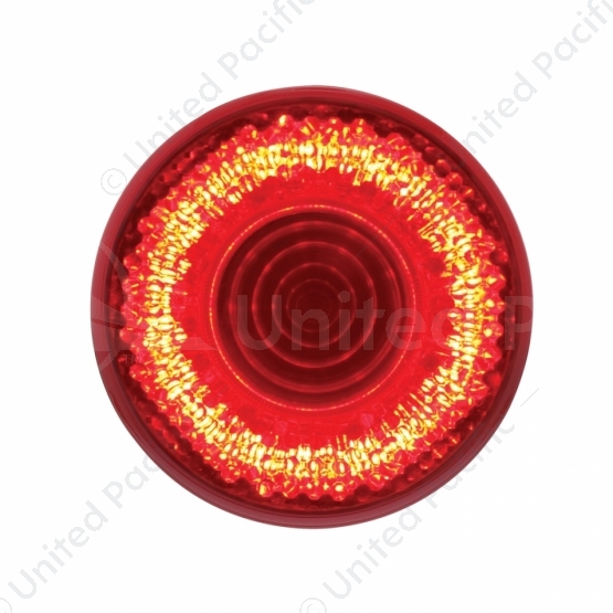 9 LED 2" Round Mirage Light (Clearance/Marker) - Red LED/Red Lens