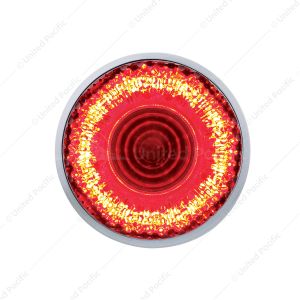 9 LED 2" Round Mirage Light (Clearance/Marker) - Red Led/Clear Lens (Bulk)