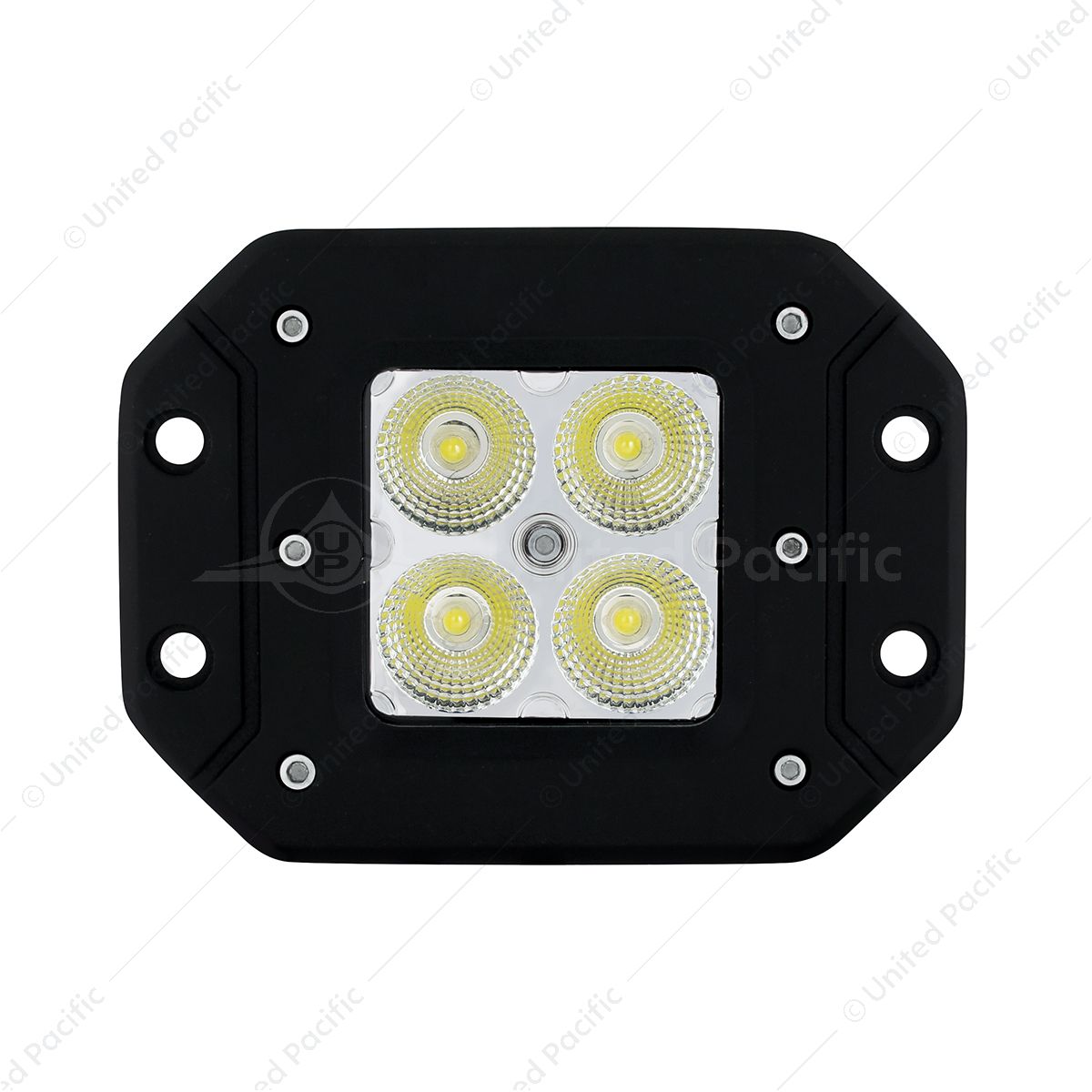 4 High Power LED Flange Mount Work Light - Flood Light