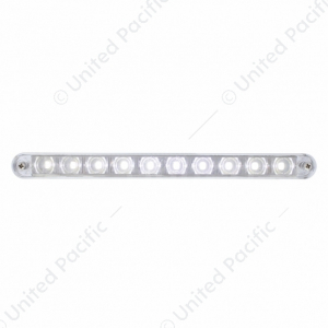 10 LED 9" Auxiliary Light Bar With Bezel - White LED/Clear Lens
