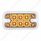 10 LED Dual Function Reflector Rectangular Light - Amber LED/Clear Lens (Bulk)