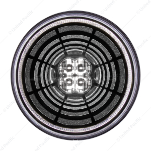 13 LED 4" Round Abyss Light (Back-Up) - White LED/Clear Lens