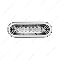 22 LED 6" Oval Abyss Light (Back-Up) - White LED/Clear Lens