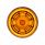 4 LED 2" Round Abyss Light (Clearance/Marker) - Amber LED/Amber Lens