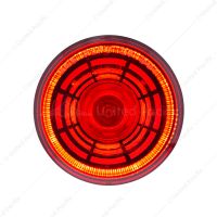 4 LED 2" Round Abyss Light (Clearance/Marker) - Red LED/Red Lens