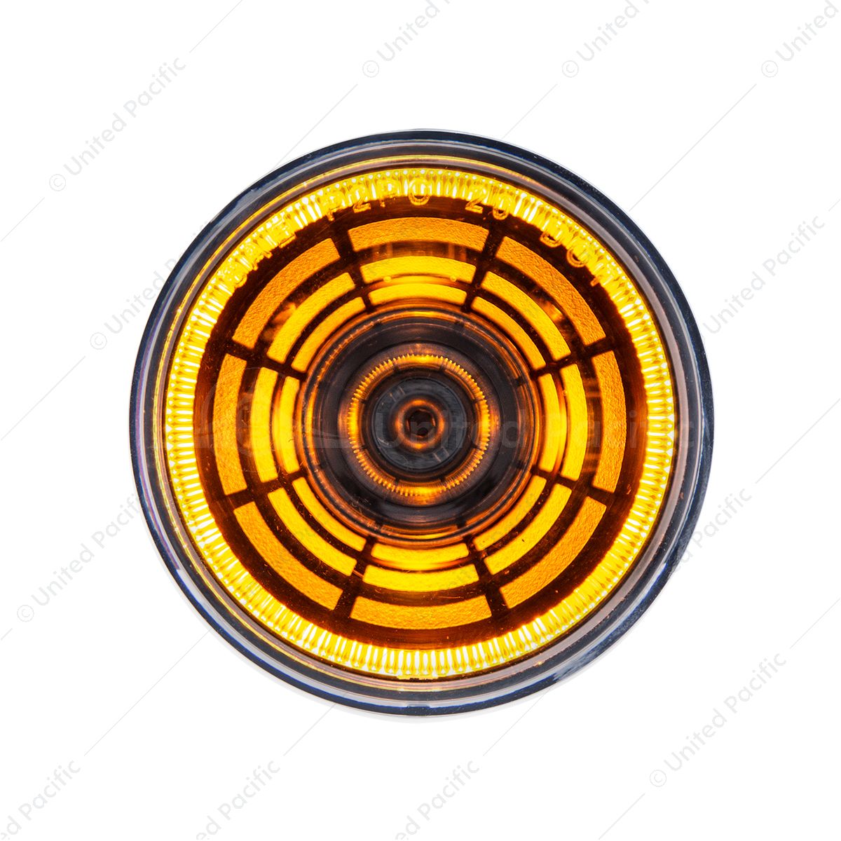 4 LED 2" Round Abyss Light (Clearance/Marker) - Amber LED/Clear Lens