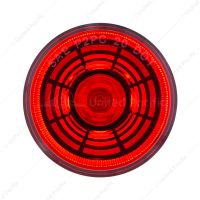 4 LED 2-1/2" Round Abyss Light (Clearance/Marker) - Red LED/Red Lens