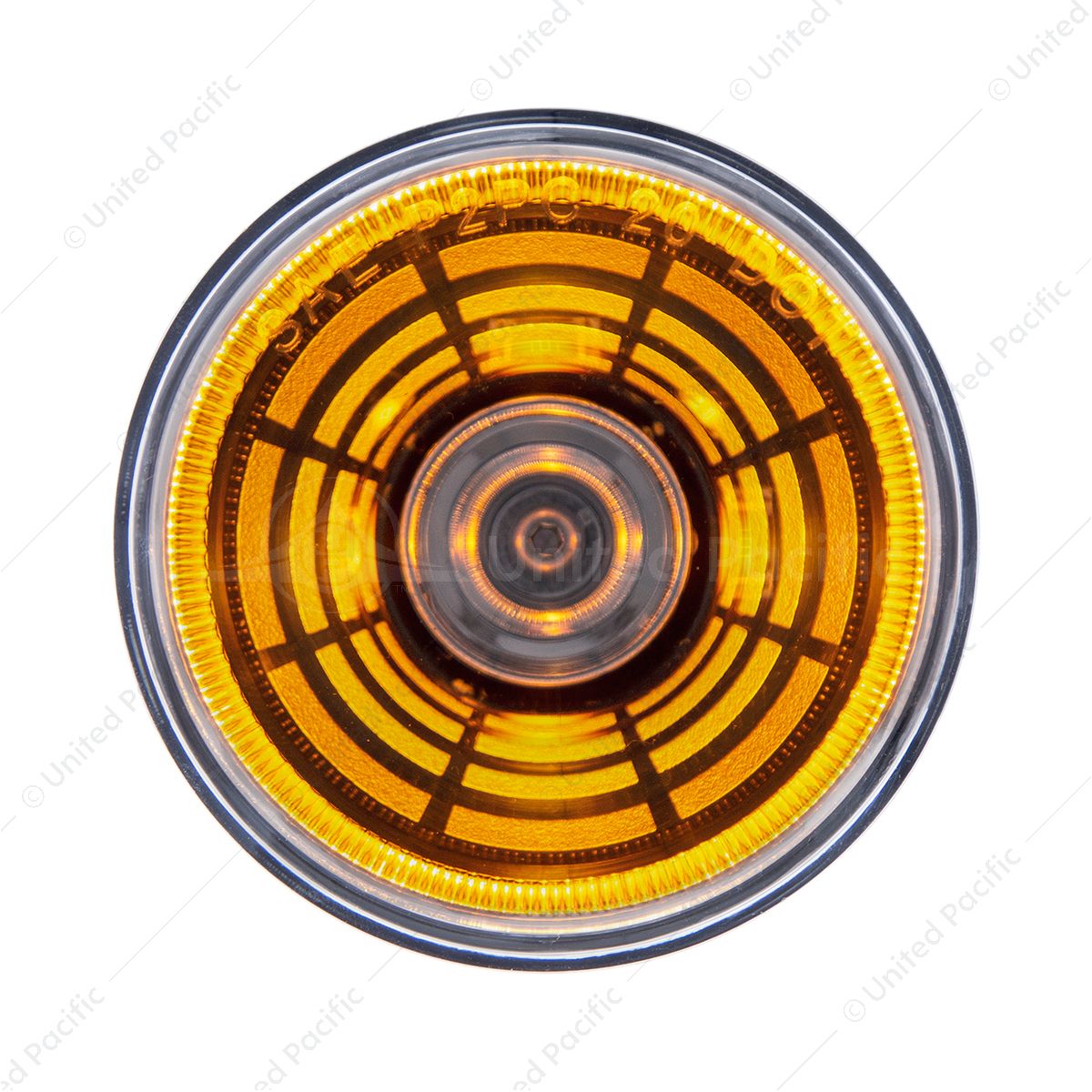 4 LED 2.5" Round Abyss Light (Clearance/Marker) - Amber LED/Clear Lens