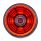 4 LED 2-1/2" Round Abyss Light (Clearance/Marker) - Red LED/Clear Lens