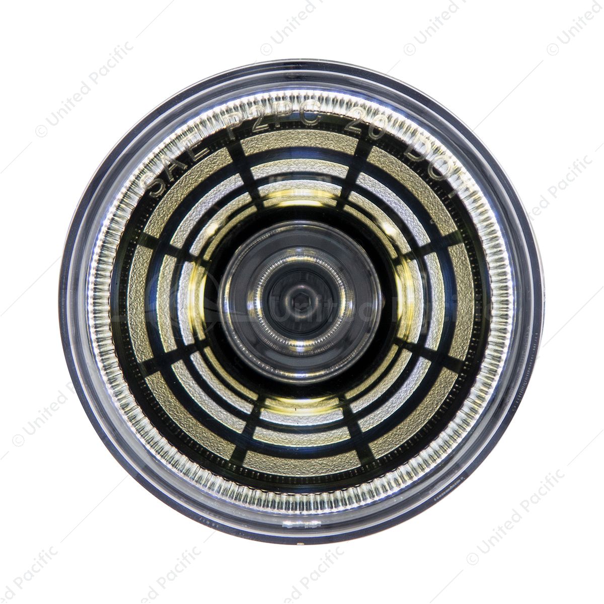 4 LED 2.5" Round Abyss Light (Clearance/Marker) - White LED/Clear Lens