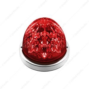 Crystal-Comet 9 LED Dual Function Watermelon Light With Stainless Steel Bezel-Red LED/Red Lens
