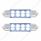 8 SMD High Power Micro LED 211-2 Dome Light Bulb - White (2-Pack)